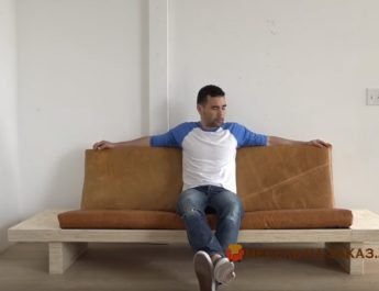 диван лофт из фанеры на заказ для офиса