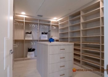 гардеробная с островом