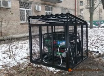 короб из металла для гениратора