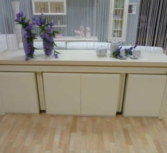 варианты выдвижных столов кухонной мебели