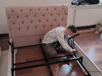 сборка кровати с подъемным механизмом