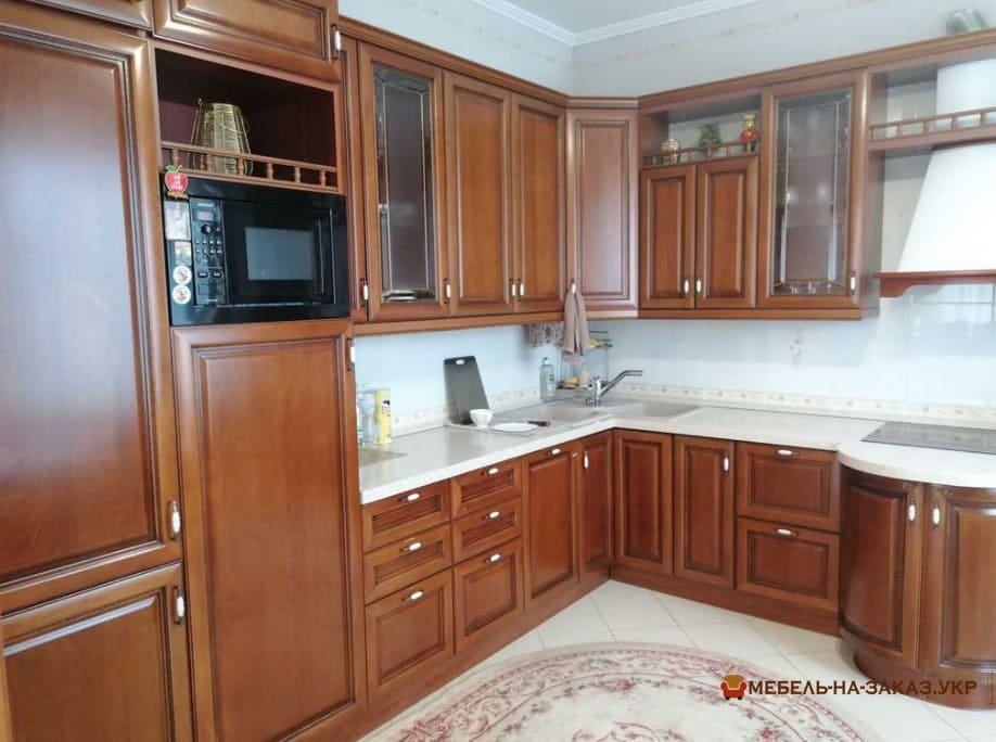 кухни на заказ из дерева в Борисполе з плівковими фасадами МДФ