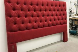 Мягкие изголовье кровати каретная стяжка