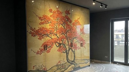 шкаф купе с изображением дерева